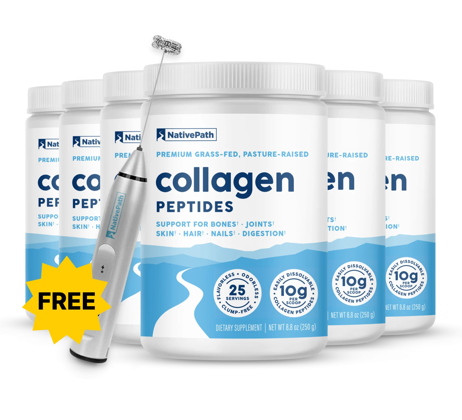 Native Path Collagen Jars GLP1 + Frother produkt