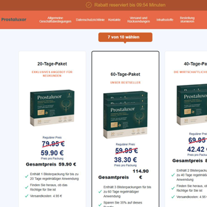 Prostatite Prostaluxor produkt